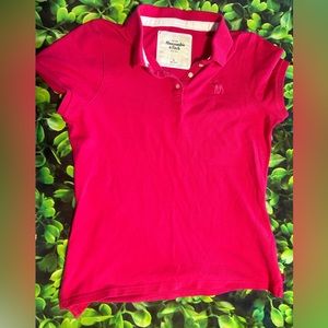 Ambercrombie Pink Polo Size XL